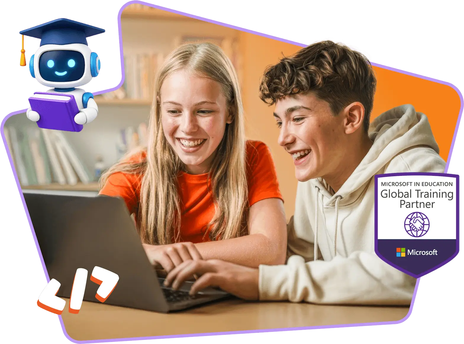 Niño sonriente frente a una laptop tras una clase de programación