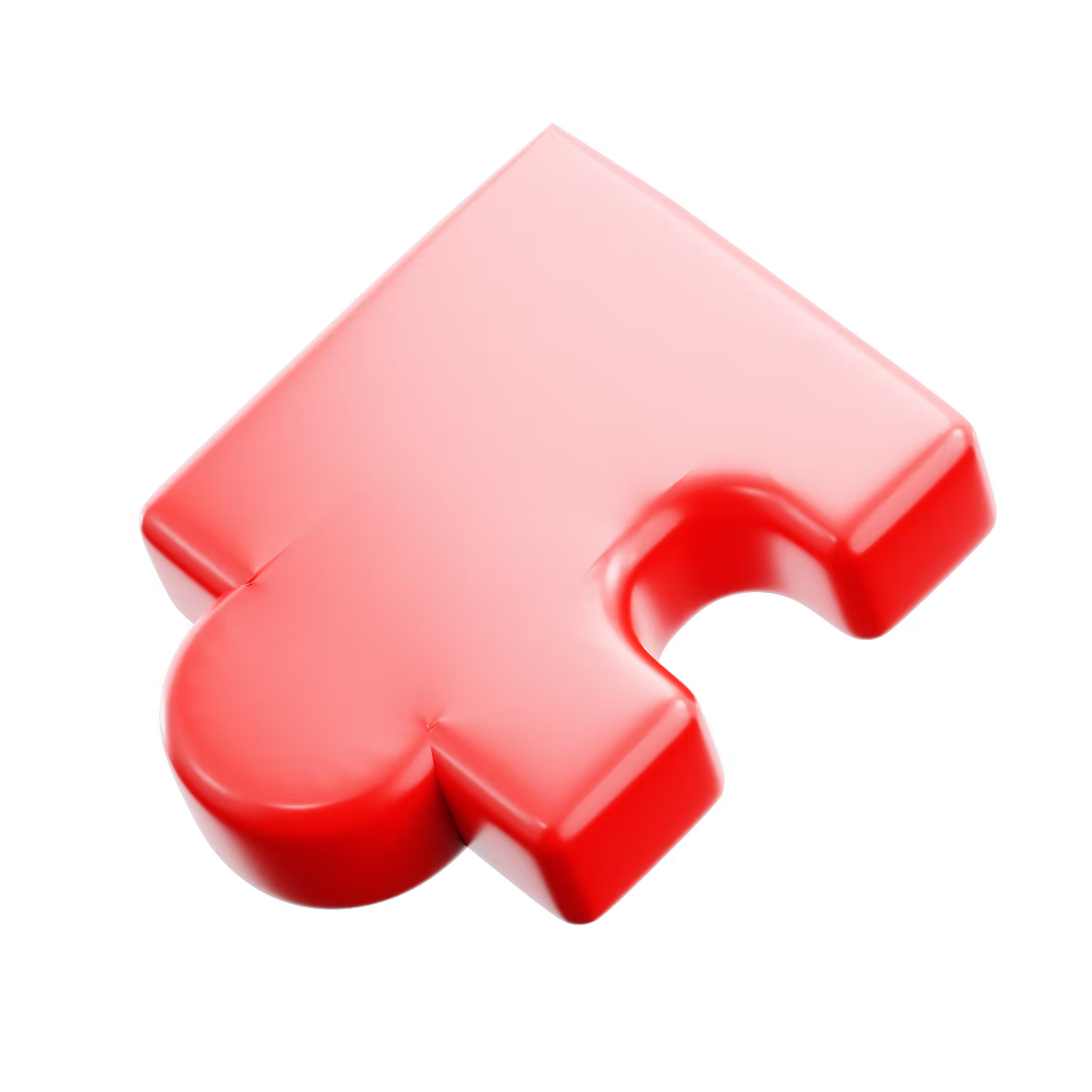 Czerwony puzzel dekoracyjny